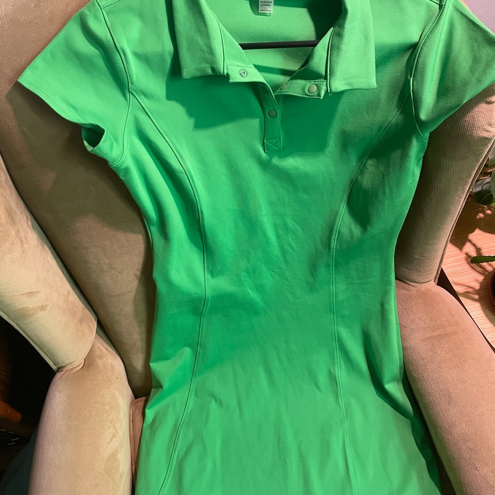 NWT Lane 201 Bright Green Polo Dress